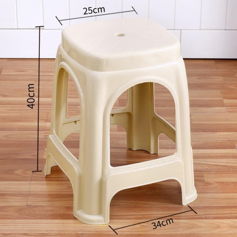 家用登高凳子方圆凳40cm45cm高熟胶方凳板凳熟胶大号朔料熟料便携