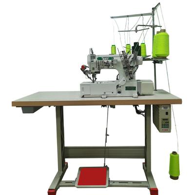 自动化缝纫机三针五线直驱绷缝机服装下摆打边工业缝纫机剪线直驱