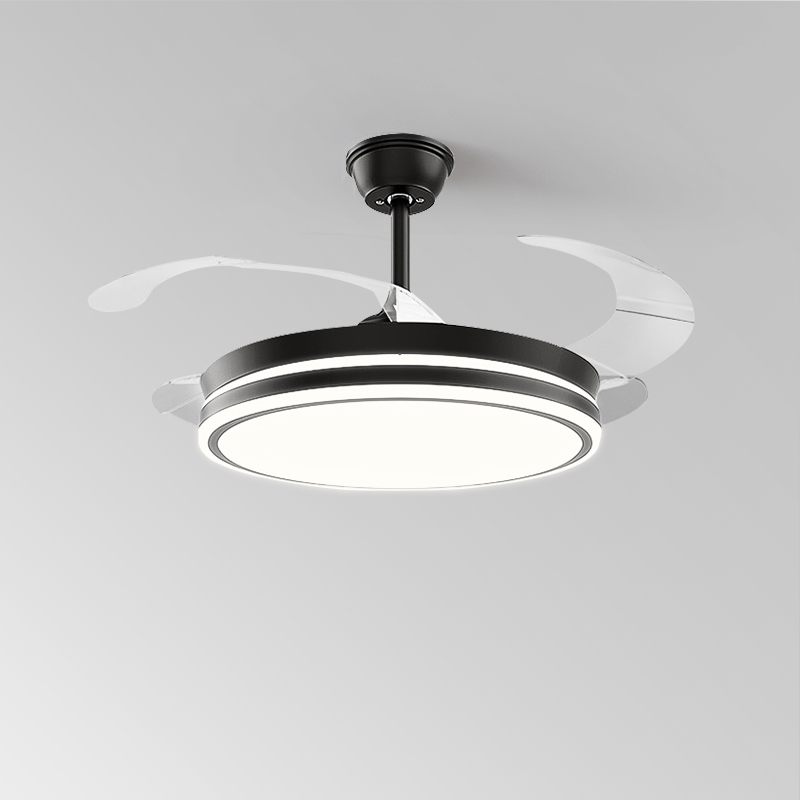 至御现代a简约餐桌风扇吊灯家用饭桌灯具北欧极简隐形智能吊扇灯