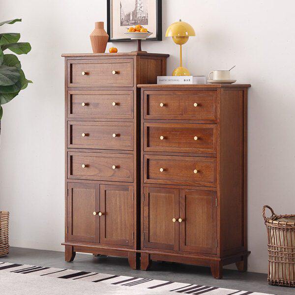 中式斗柜实木柜子客厅大容量储物柜家用双门抽屉柜多层轻奢收纳柜