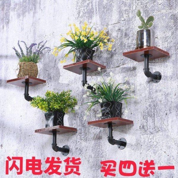 墙上置物架客厅墙壁挂墙面花架多层书架铁艺隔板搁简约现代装饰