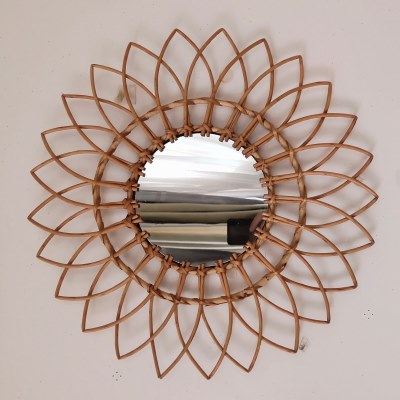 藤编梳妆化妆法式橱柜入户艺术拍摄民宿客厅玄关墙面壁饰挂镜子,家居饰品,壁饰,淘宝优惠券,粉丝福利购,淘宝优惠卷