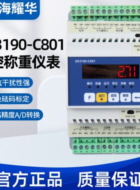 上海耀华XK3190-C801工控显示仪表4-20ma模拟量通讯485变送器表头