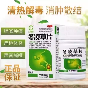 冬凌草片100片治咽喉炎慢性咽炎专用嗓子除有异物特感效药卡痰根L