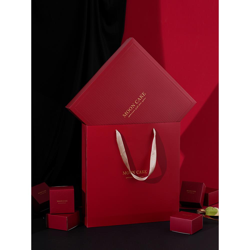 中秋月饼礼盒包装盒高档广式月饼盒硬盒蛋黄酥盒子空盒粒加