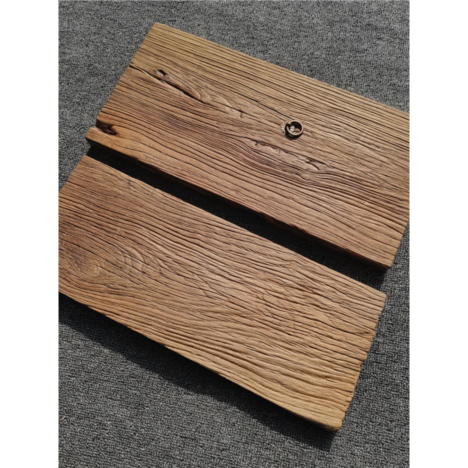 老榆木原生态实木干泡茶盘茶托整块风化木板茶台旧木拍照背景板