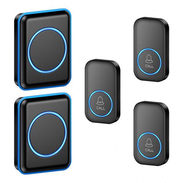 门铃无线家用远距离无线门铃不用电线三拖二电子遥控门铃防水