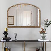 复古卫生间智能镜子 饰镜子法式 浴室镜高级轻奢化妆镜欧式 梳妆台装