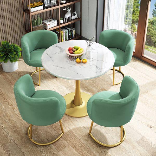 大理石洽谈桌现代简约商务接待桌椅组合轻奢休闲阳台小桌椅咖啡桌,住宅家具,大理石餐桌,淘宝优惠券,粉丝福利购,淘宝优惠卷