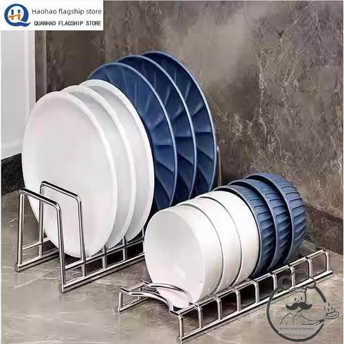 不锈钢餐具储物架厨房储物架单层排水架家用多功能餐具架