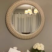 餐厅挂墙梳妆化妆镜壁挂卫生间浴室镜子 饰镜入户玄关镜欧式 法式 装