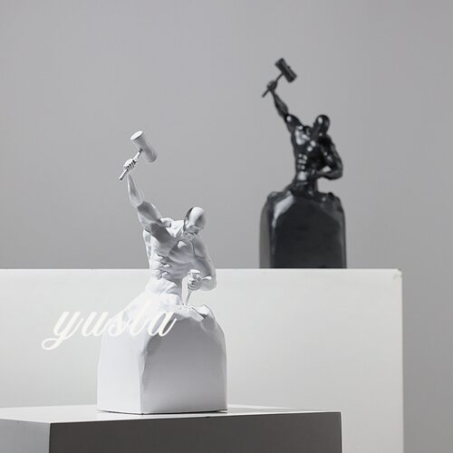 现代简约样板房间书房柜别墅客厅电视柜玄关摆件家居展厅软装饰品
