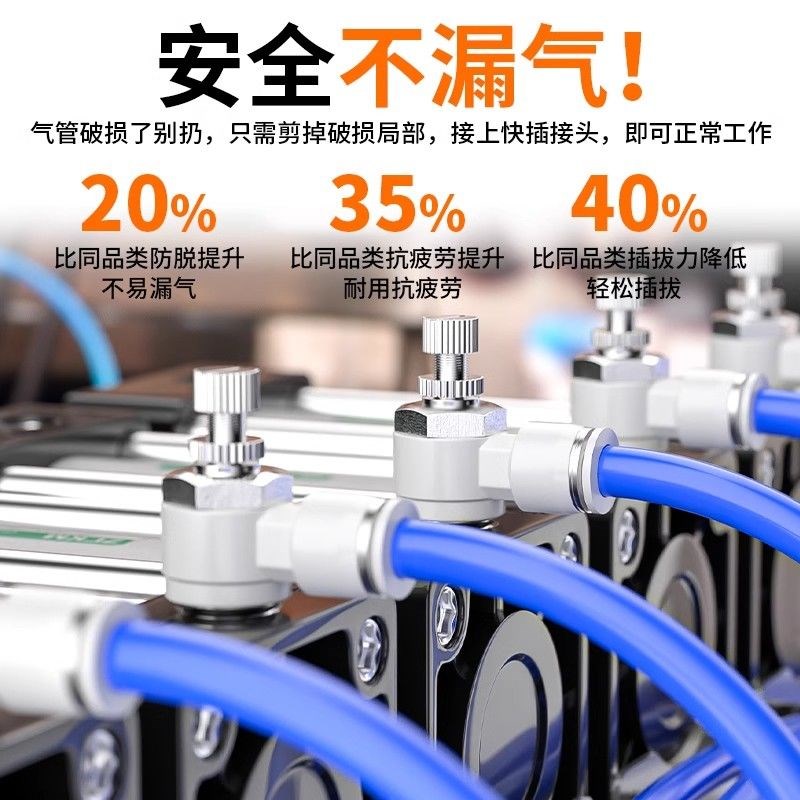 气管快速接头节g流阀气动可调调速阀开关SL8-02气缸单向调节SA快