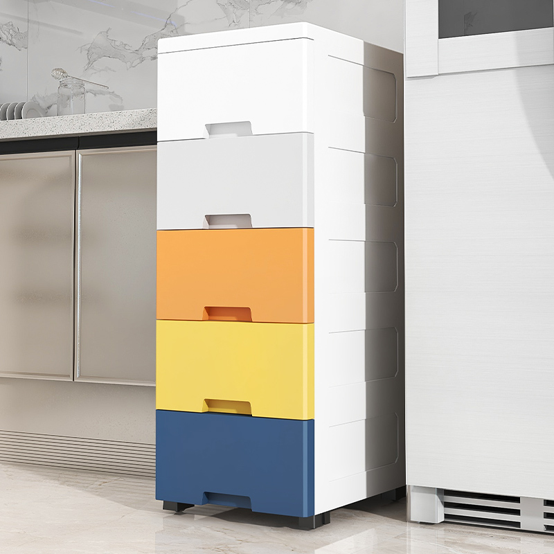 20/25cm夹缝收纳柜子抽屉式塑料厨房缝隙置物架窄边卫Z生间储物箱