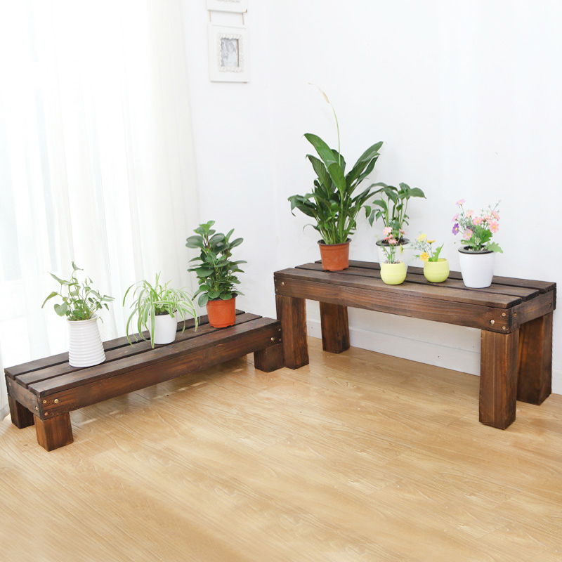 室外防腐实木花架子多层阳台室内单层户外庭院多肉绿萝Y置物花盆