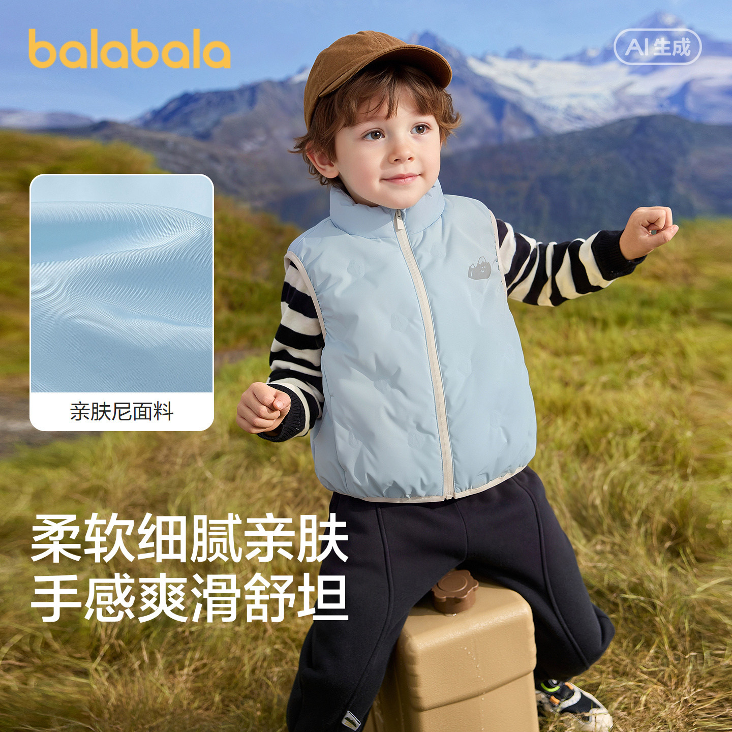 巴拉巴拉balaOne马甲趣味户外服