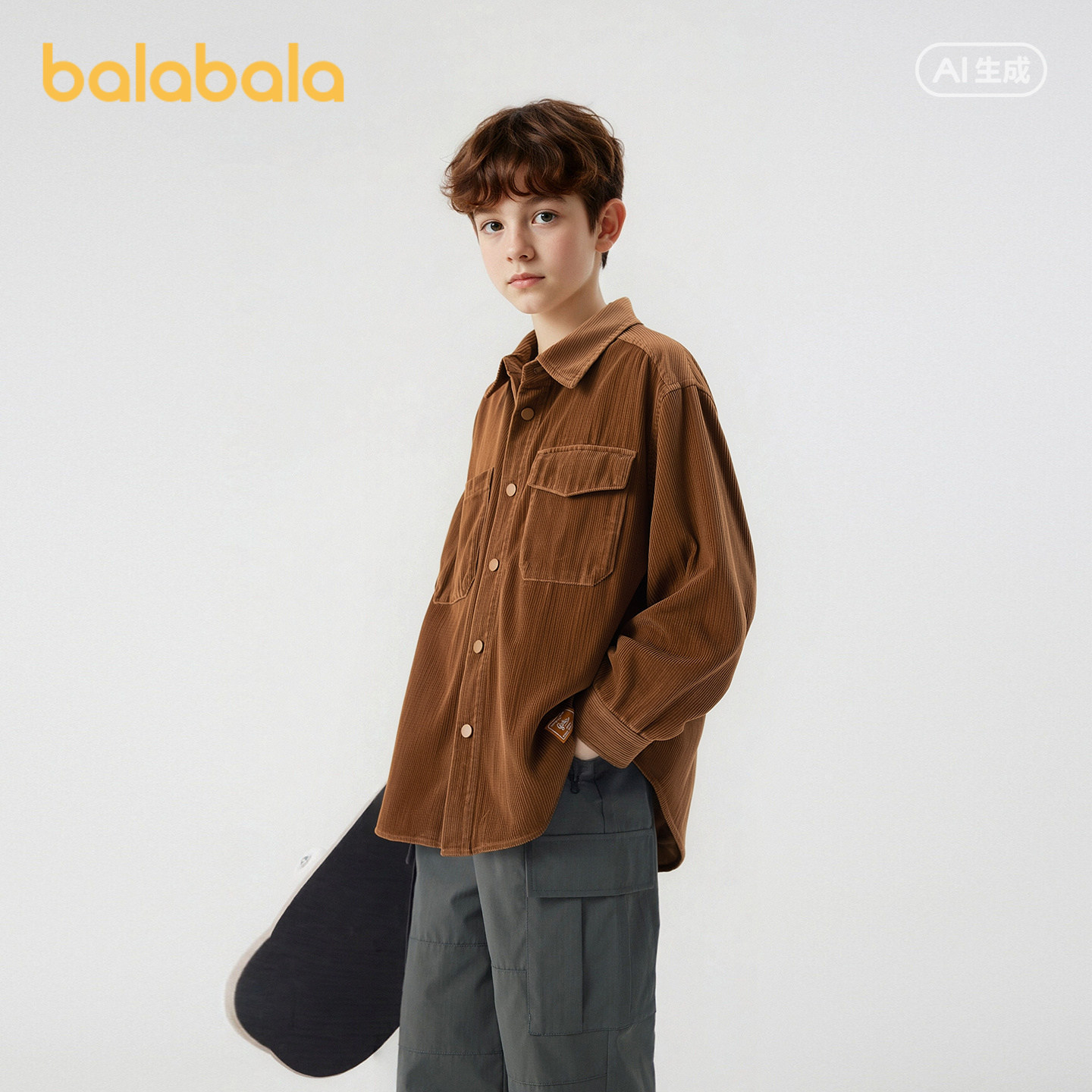巴拉巴拉balaOne男女中大童衬衣