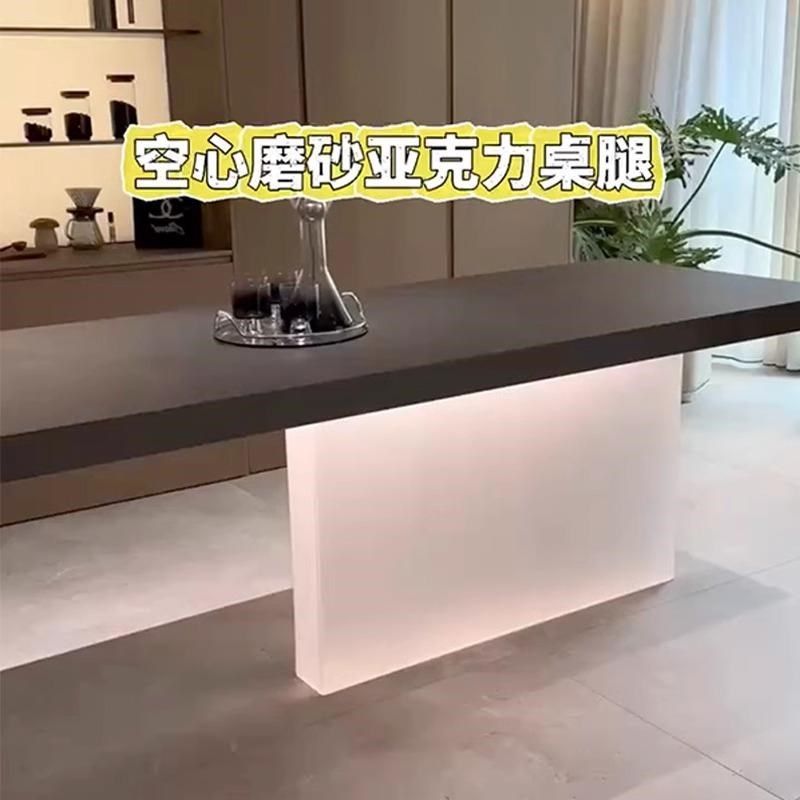 磨砂发光透明亚克力桌腿定制悬浮桌脚餐桌岛台支架支撑腿别墅专用,住宅家具,桌腿/桌架,淘宝优惠券,粉丝福利购,淘宝优惠卷