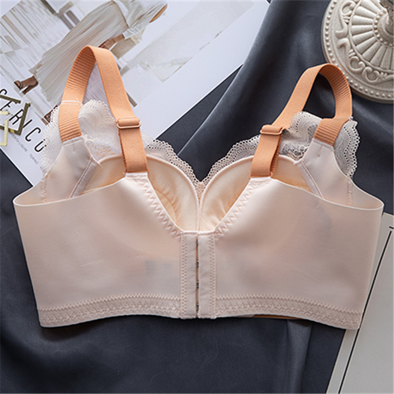 实体无钢圈内衣女 纳米棉调整型聚拢胸罩侧收大胸显小胸罩薄款1CM