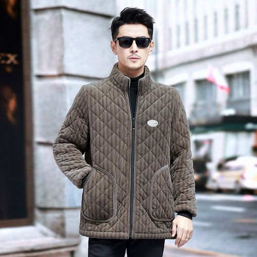 2024新款冬季男士短款棉衣加绒加厚罩衣外穿保暖工作服四川省服棉