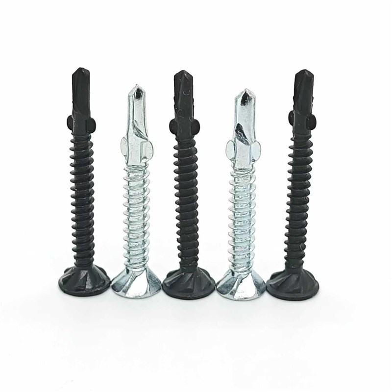 厂家】十字沉头夹耳钻尾螺丝带翼燕尾螺丝钉硅酸钙板专用自攻螺钉