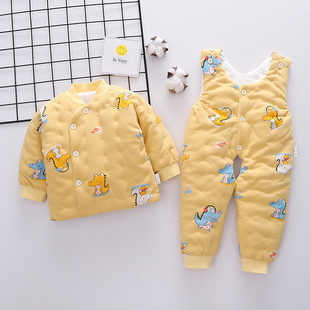 薄款 秋冬加厚款 棉服 男女宝宝棉花衣儿童棉袄棉裤 婴儿手工棉衣套装