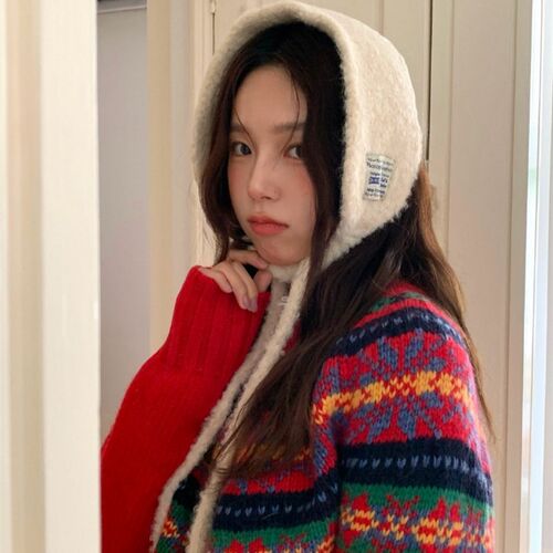 芝士商店~韩系纯色保暖耳罩女2025F新款冬季防寒耳暖百搭系带围脖
