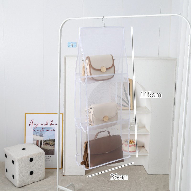 包包收纳挂袋爱透明防尘默默宿舍卧室门后衣柜神器挂墙家用置新款