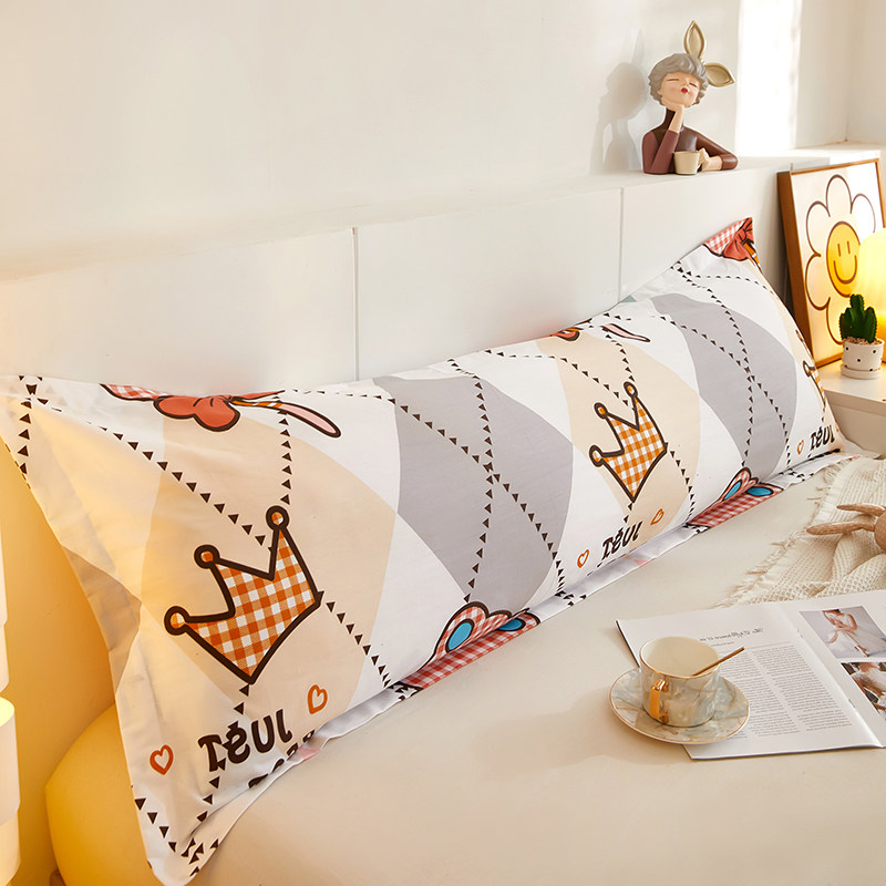 卡通情侣双人枕芯套全棉1.5米加长款1.2米纯棉双人长枕套内胆芯套