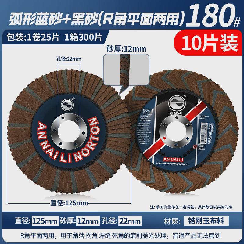 新款百叶轮打磨片 100角磨机砂轮磨光片千页轮不锈钢抛光片铝铜百