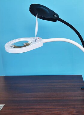 PD310Sf夹式放大镜带80颗灯10倍20倍高清老人阅读手机维修珠宝鉴