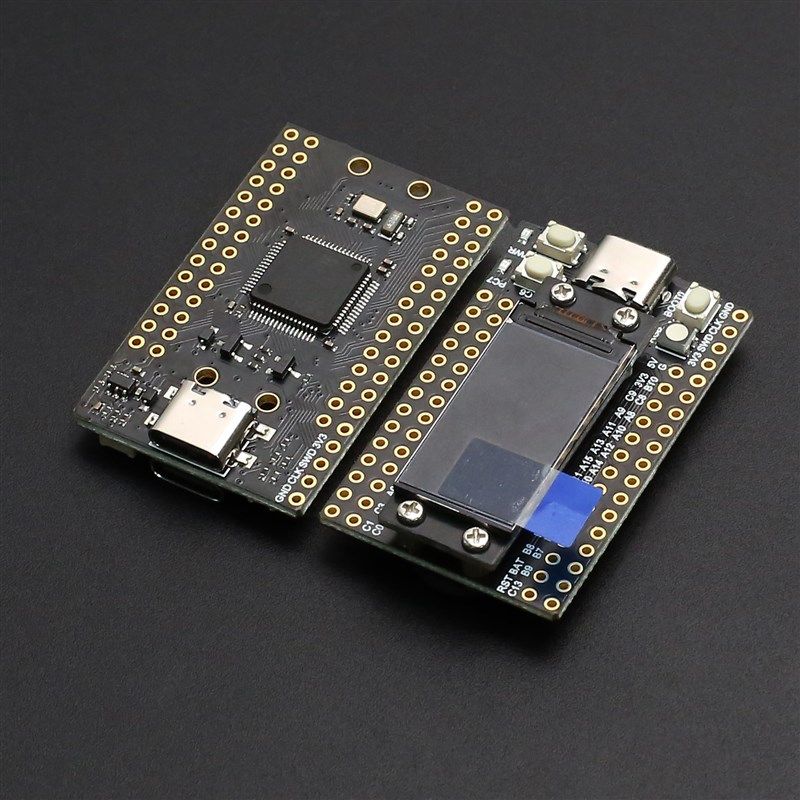 STM32F10h3RCT6 Mini单片机开发板 带屏幕 带FLASH最小系统板图片