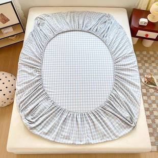 205夏色织水洗棉床笠2全包裹春床罩床垫护套三MIT件套家用保防尘