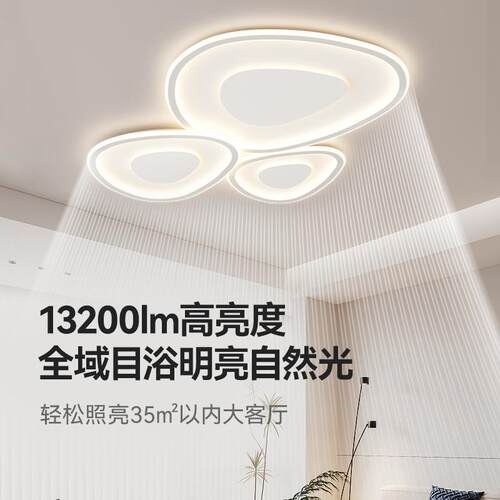 极简全光谱鹅卵厅吸灯现代简石客约卧室主灯书房灯2顶025新998款