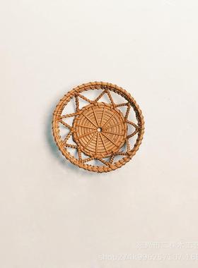 lk-56993欧式家居藤编饰乡村民宿装客厅玄关创意挂挂件植饰物藤编