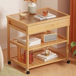 边柜264发沙边几卧室床头柜客厅角侧边茶柜茶架子茶车几柜置物架