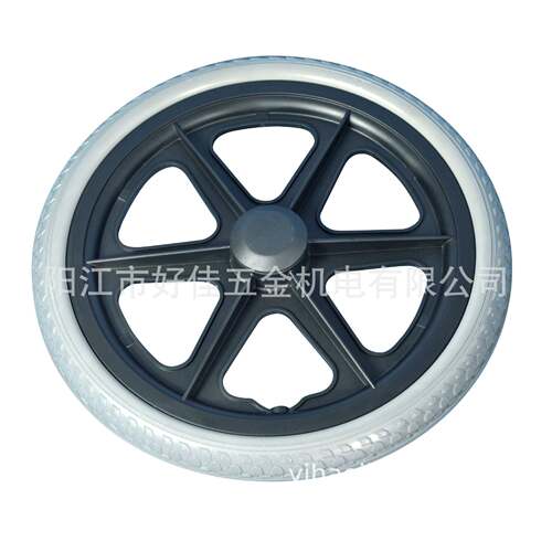 源头工厂直供P16X1.75高回弹免加HJ1675PA气发泡聚车氨脂U椅车轮