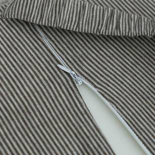 A9L日系条纹记忆棉腰靠垫座办孕公室沙发靠F76STTS7垫汽车椅垫靠