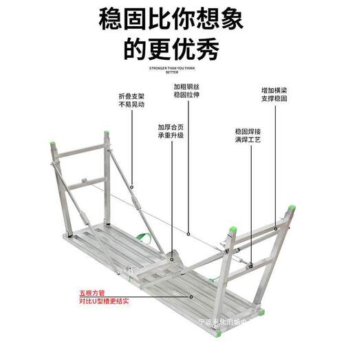 马凳折叠脚工程升降厚厚装修可升降加IIE多功能刮腻特子平台手架