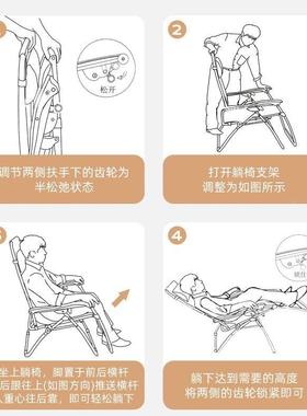 躺椅午休折叠办公室午睡床可坐躺KFL-MWBS椅多功成能人家用电可脑