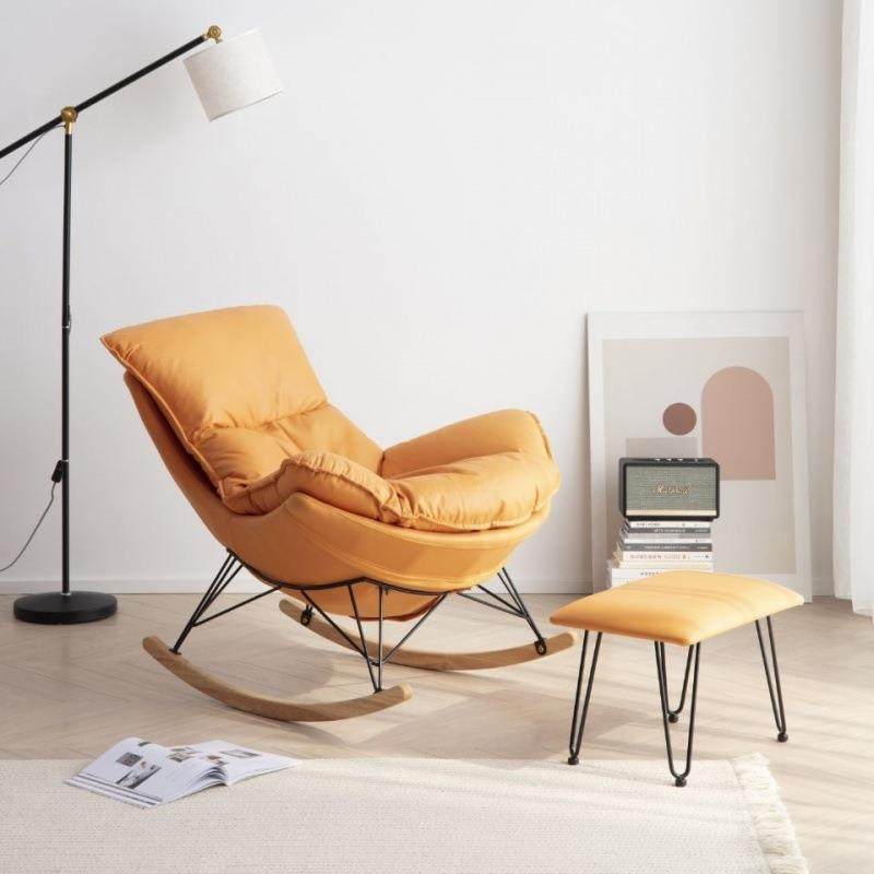 摇摇椅皮懒人沙发家用大人阳台休闲躺客椅椅厅龙虾椅逍遥午UFC睡