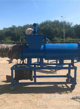 湖南猪鸡粪干湿分离厨机鸡粪固液分离机QYT餐垃圾粪离分筛网