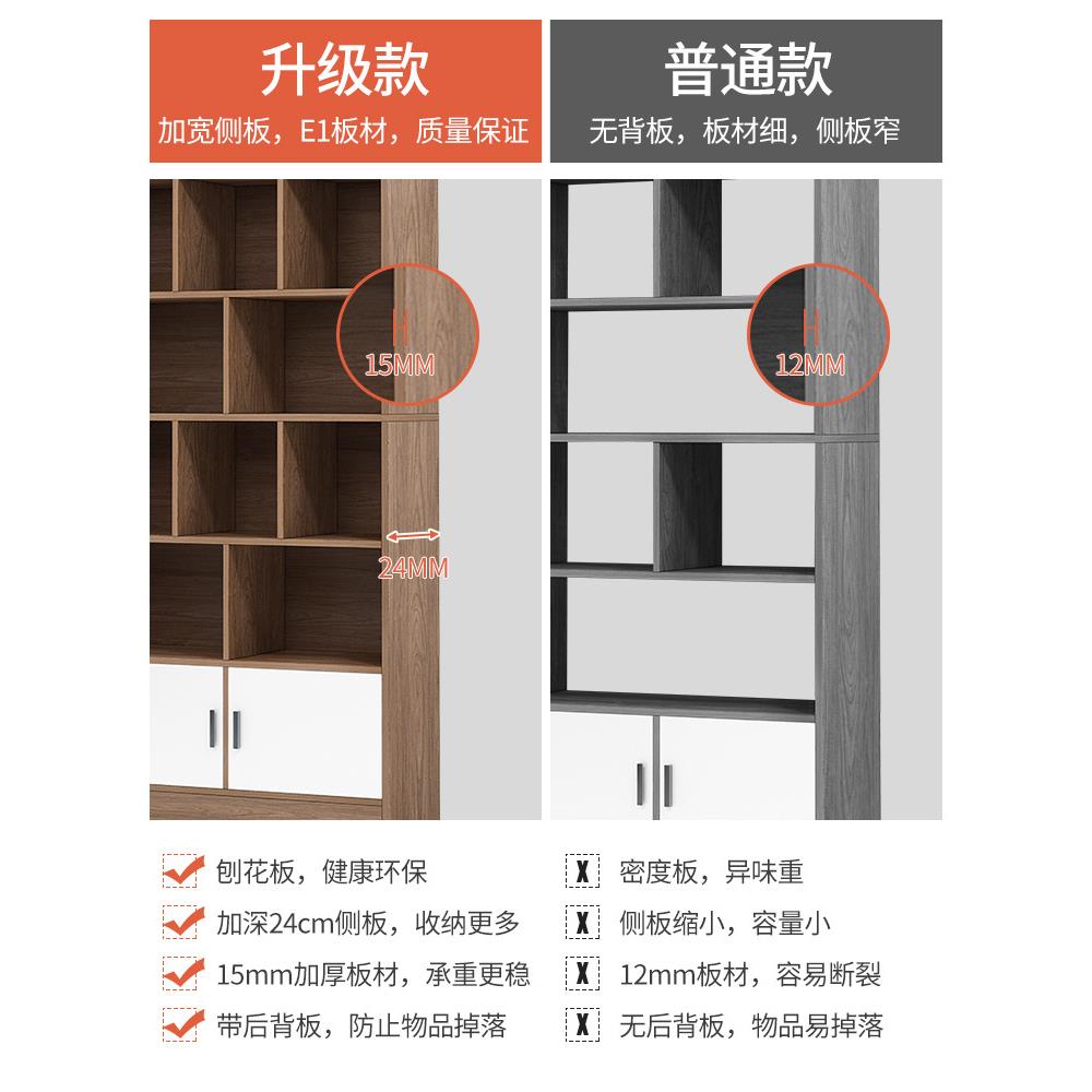书简易家用卧室书架卧室简组环保收纳储物FUF柜柜带门柜子合约书