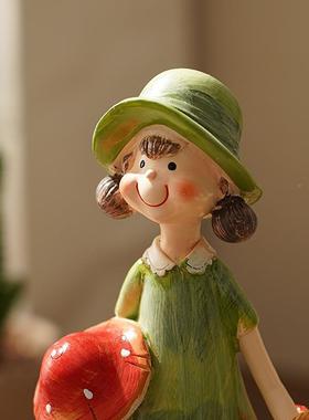 酒创意娃卡通摆件树家居柜桌面摆站立娃娃设客厅卧室脂摆件可爱娃