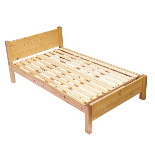 樟子松单人床实木1米2卧室床型小户双人单人床床床床宿舍出租房实