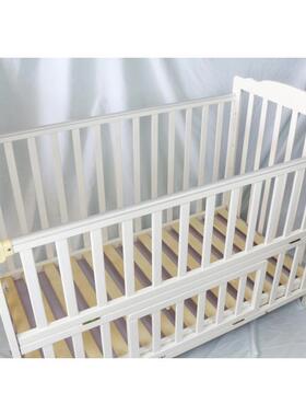 儿实木欧式宝965宝床多功床能可移动变儿婴童书桌bb大床新生儿拼接床