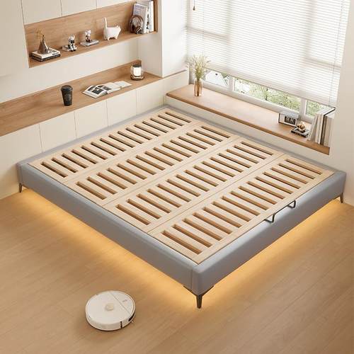 my床架榉木排架矮榻省空间床榻米床骨床无床头小户型定子制床任意