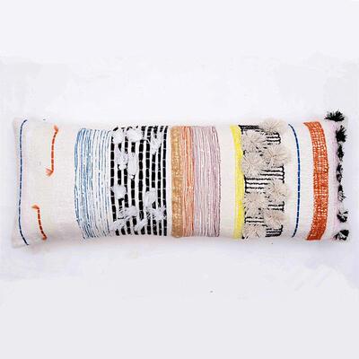 TT-19凌霜|摩洛工哥风手编织抱枕印度进口条纹簇靠绒枕