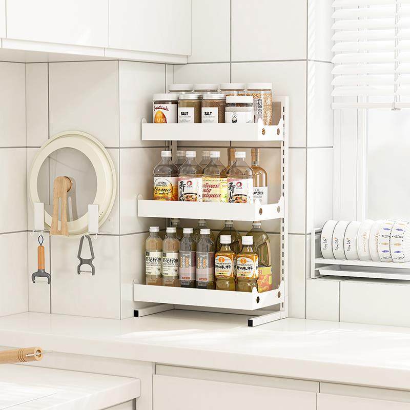房架F77J9J89调料子台面放调味料品油盐厨酱醋瓶罐收纳多层置物架,厨房/烹饪用具,抹布架/厨房清洁收纳架,淘宝优惠券,粉丝福利购,淘宝优惠卷