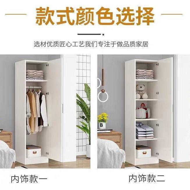 镜子简室约代家用00卧衣柜储物柜儿童衣橱济型现经收纳柜穿衣全身